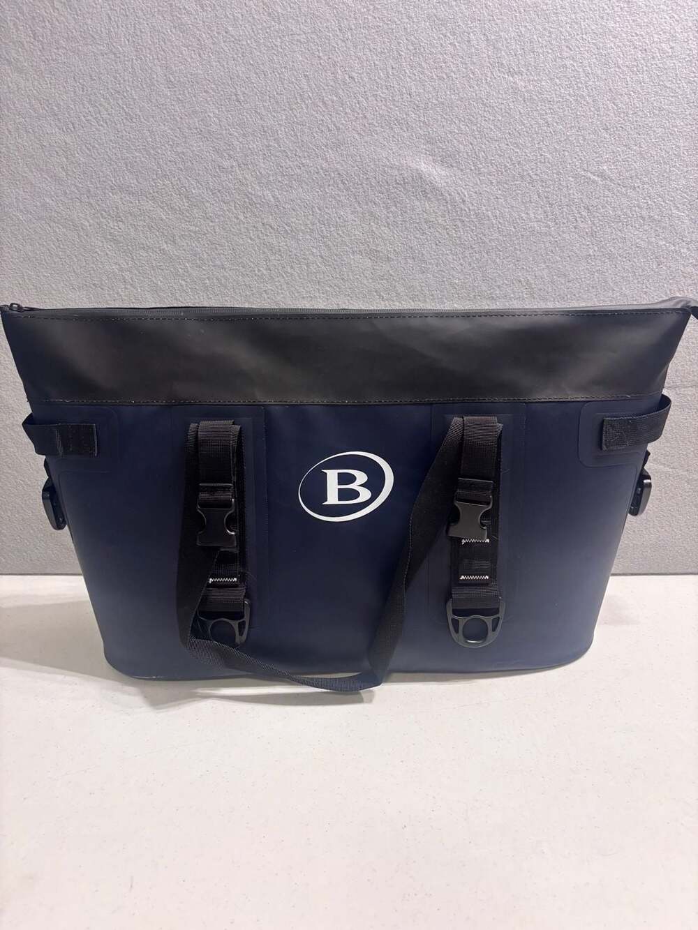 B Connected Insulated Cooler Bag Navy Blue Waterproof Soft Tote
